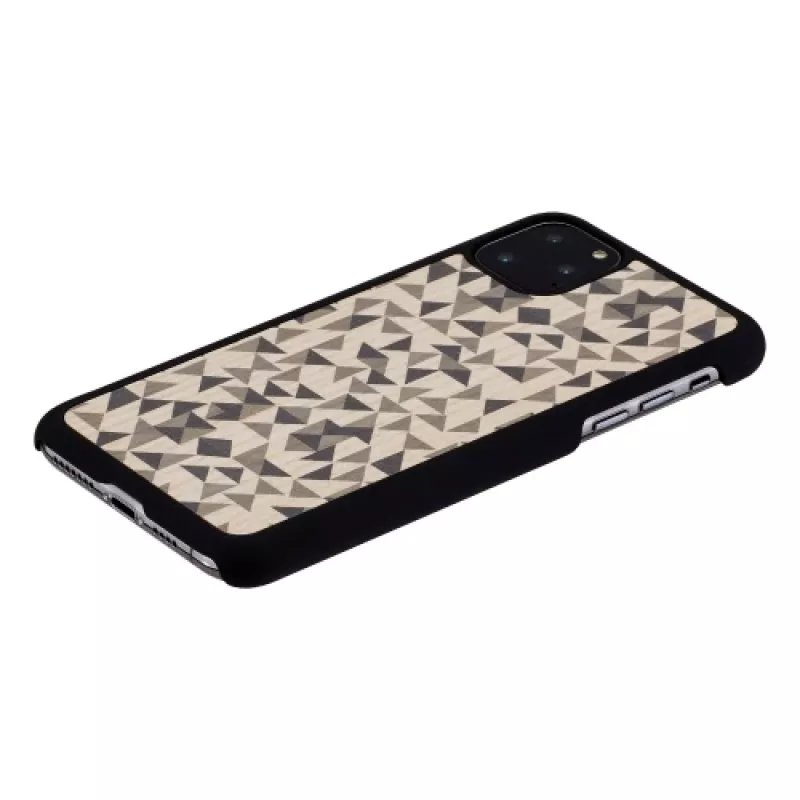 Custodia per cellulare Man and Wood per iPhone 11 Pro Max – design mono triangolo nero