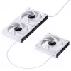 Ventola per case Jonsbo ZK-120W 3in1 A-RGB bianco — 120 mm, illuminazione A-RGB