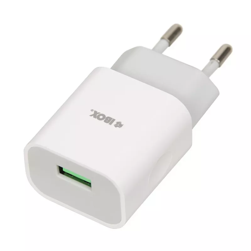 Caricabatterie iBOX C-41 USB 2A, 1 porta USB, cavo microUSB, bianco