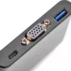 SilverStone SST-EP06C USB 3.1 Type-C a VGA / USB Type-C / USB Type-A hub adattatore