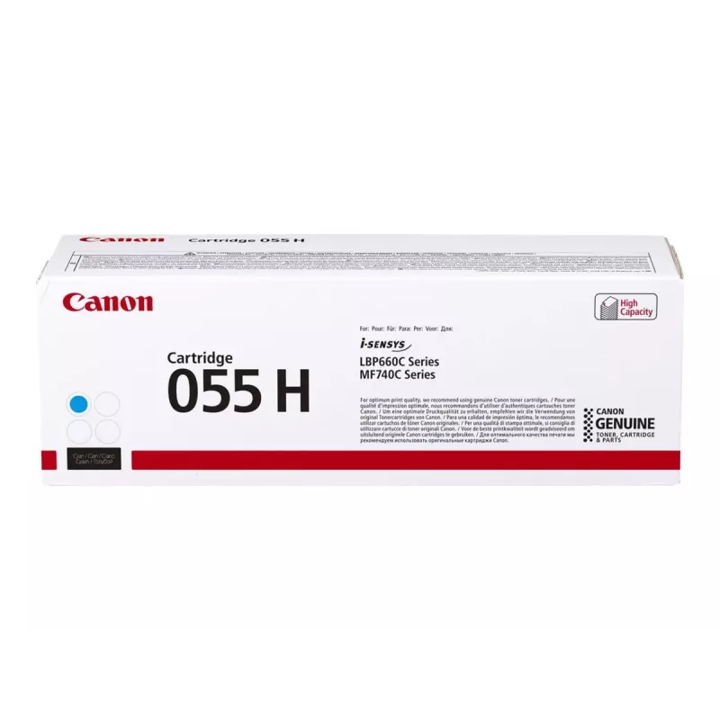 Cartuccia toner Canon 055H 1 pezzo originale ciano