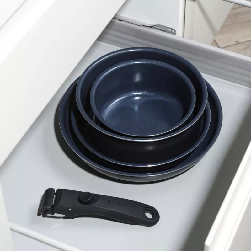 Set pentole Russell Hobbs RH03319EU7, 5 pezzi, padelle antiaderenti, lavabili in lavastoviglie