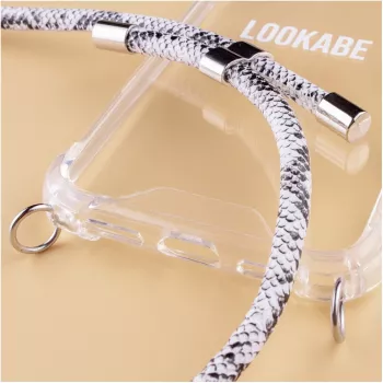 Collana Lookabe Snake Edition per iPhone X/Xs — accessorio con pendente argento