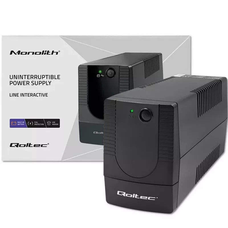 Qoltec 53774 UPS (gruppo di continuità) line-interactive 1 kVA 600 W 1 uscita AC