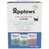Applaws selezione di pesce in brodo, multipack di cibo umido per gatti, 12 × 70 g