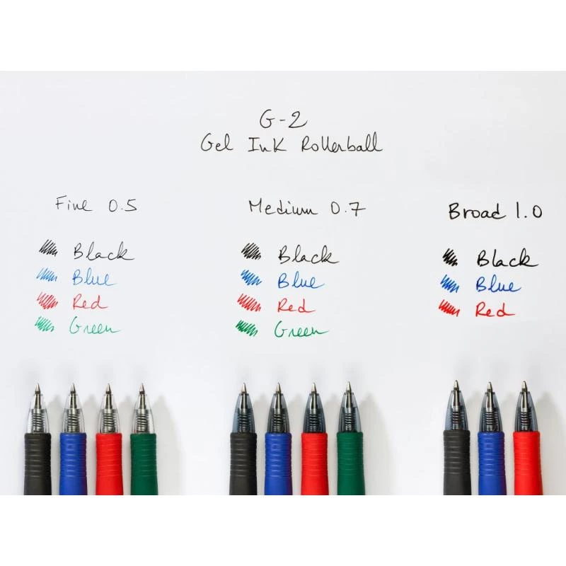 Penna gel retrattile Pilot BL-G2-7-R fine rosso