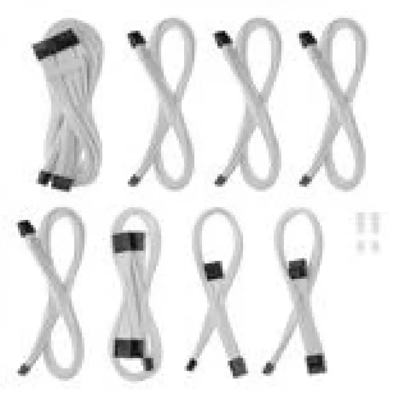 Set di cavi CableMod C-Series Pro ModMesh per alimentatori Corsair RMi, RMx e RM – bianco