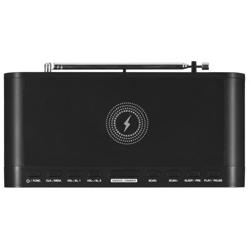 Sveglia con radio, allarme e caricabatterie wireless Adler AD 1192B