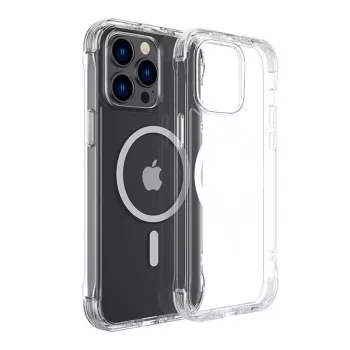 Custodia magnetica trasparente protettiva Joyroom JR-14H7 per iPhone 14 Plus, fissaggio magnetico, case trasparente