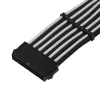 Cavo di prolunga ATX SILVERSTONE SST-PP07E-MBBW 30 cm nero/bianco