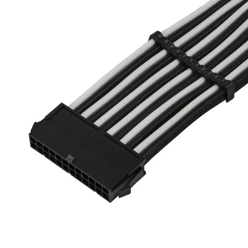 Cavo di prolunga ATX SILVERSTONE SST-PP07E-MBBW 30 cm nero/bianco
