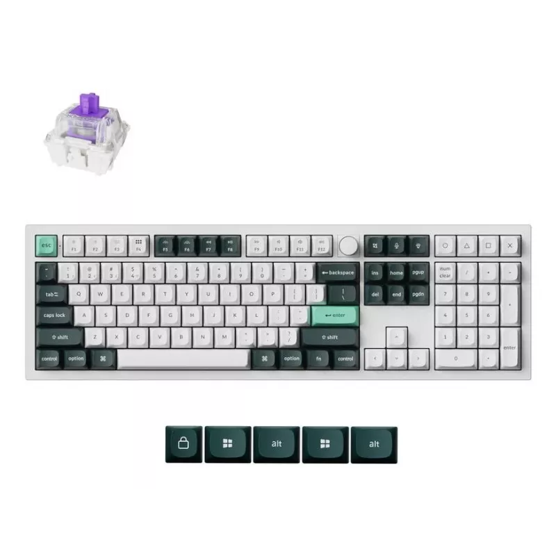 Tastiera meccanica Keychron Q6 HE QMK con stabilizzatori magnetici Gateron Double-Rail