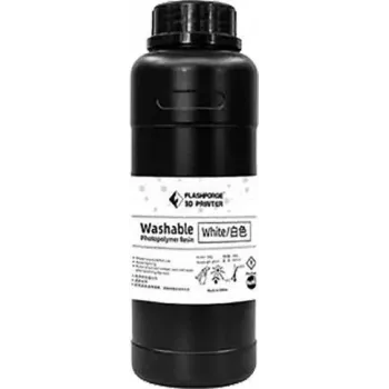 Flashforge resina lavabile bianco per stampa 3D UV/LCD 0,5 L 405 nm