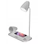 Caricatore da scrivania wireless Tellur TLL151371 con altoparlante Bluetooth e lampada da scrivania