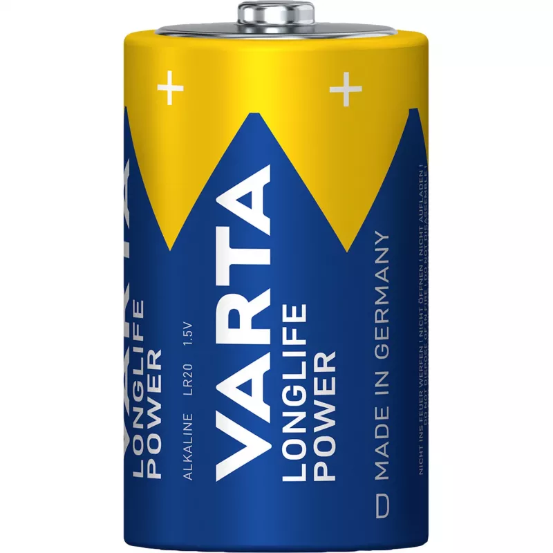 Batteria Varta LONGLIFE Power D — confezione da 2
