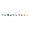 Clip di codifica colori Digitus A-CC-M colori vari PVC 100 pezzi