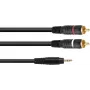 Cavo adattatore Omnitronic jack 3,5 mm a 2×RCA, 1,5 m, modello 30225151