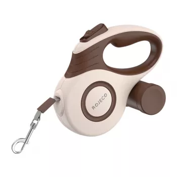 Guinzaglio retrattile automatico Rojeco A12 5 m marrone, lunghezza 5 m