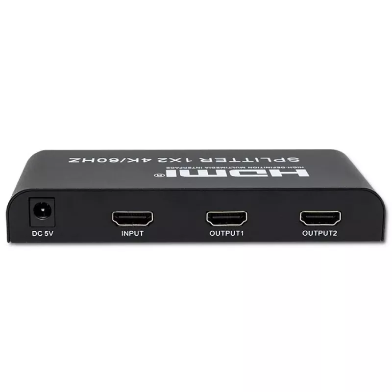 Qoltec 51797 Splitter HDMI attivo 2 x HDMI 4K x 2K | 6 Gb/s | 60 Hz