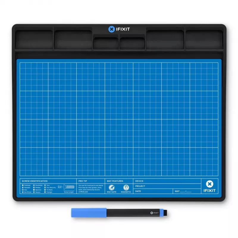 Tappetino magnetico iFixit FixMat 1 300x250 mm con penna