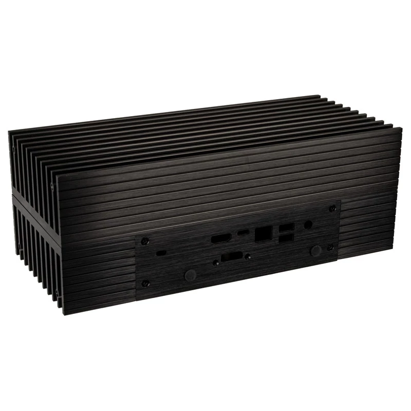 Akasa Turing A50 MKII - Ultra Small Form Factor (USFF) - PC - nero - alluminio - home office - Kensington