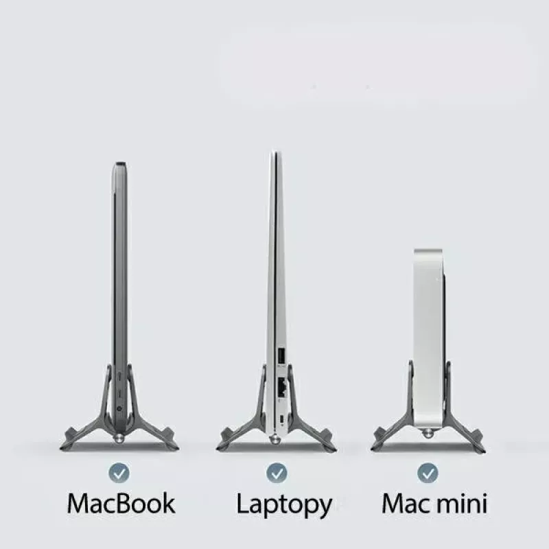 Supporto a gravità per MacBook grigio