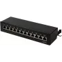 LogiLink pannello di distribuzione per rack 19 pollici Cat6 STP 16 porte grigio