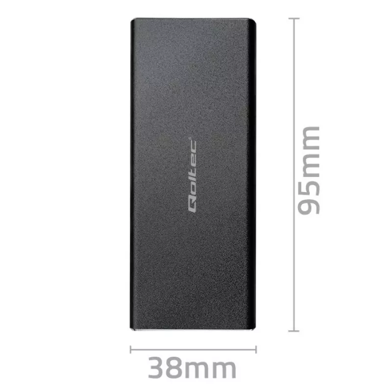 Case per SSD M.2 SATA QOLTEC 51854 USB 3.0 senza attrezzi