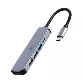 Gembird A-CM-COMBO5-03 adattatore multiporta USB Type-C 5-in-1 (hub + HDMI + PD)