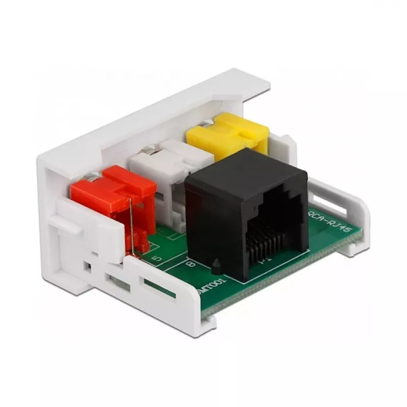 Modulo DeLOCK Easy 45 3 x presa RCA su presa RJ45 22,5 x 45 mm
