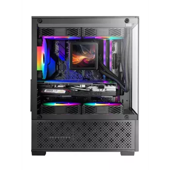 Case per PC mini-tower TACENS Mars Gaming MC-SE2 — Mini-ITX / Micro-ATX, nero, finestra laterale, alimentatore sul fondo, supporta 2x2,5 pollici + 1x3,5 pollici
