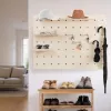 Organizer per cavi MACLEAN MC-131 WD in legno per montaggio da tavolo e a parete, portata max 20 kg