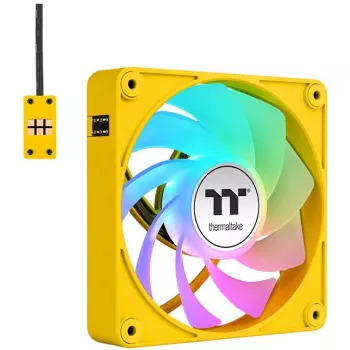 Ventole per case Thermaltake CT120 EX Reverse ARGB 120mm confezione da 3 giallo