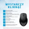 HP 435 mouse wireless multi-device, per destrimani e mancini, RF Wireless + Bluetooth, 4000 DPI, nero