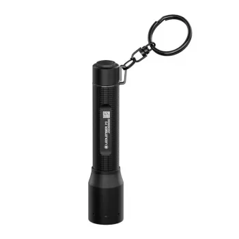 Torcia Ledlenser P3R nera — torcia LED compatta ricaricabile da portachiavi
