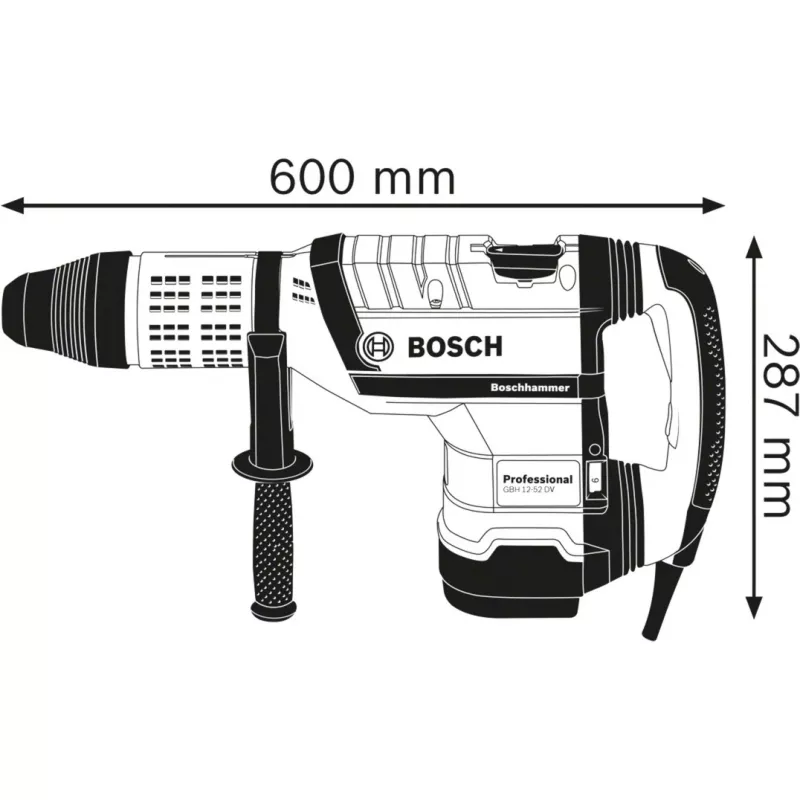 Bosch GBH 12-52 DV Professional 1700 W 220 giri/min SDS Max
