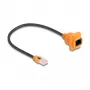 Cavo di rete DeLOCK 90804 0,3 m Cat5e U/UTP RJ-45 nero arancione