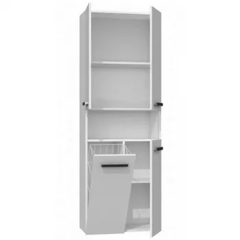 Mobile da bagno Topeshop NEL 1K DK BIEL bianco 5 ripiani