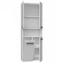 Mobile da bagno Topeshop NEL 1K DK BIEL bianco 5 ripiani