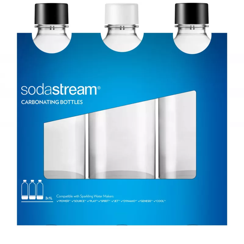 Bottiglia per gasatore SodaStream 2260525 3 pz.