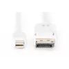 Cavo di collegamento DisplayPort Digitus AK-340102-010-W