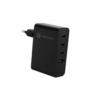 NATEC NUC-2234 caricabatterie per dispositivi mobili laptop, smartphone nero AC ricarica rapida indoor