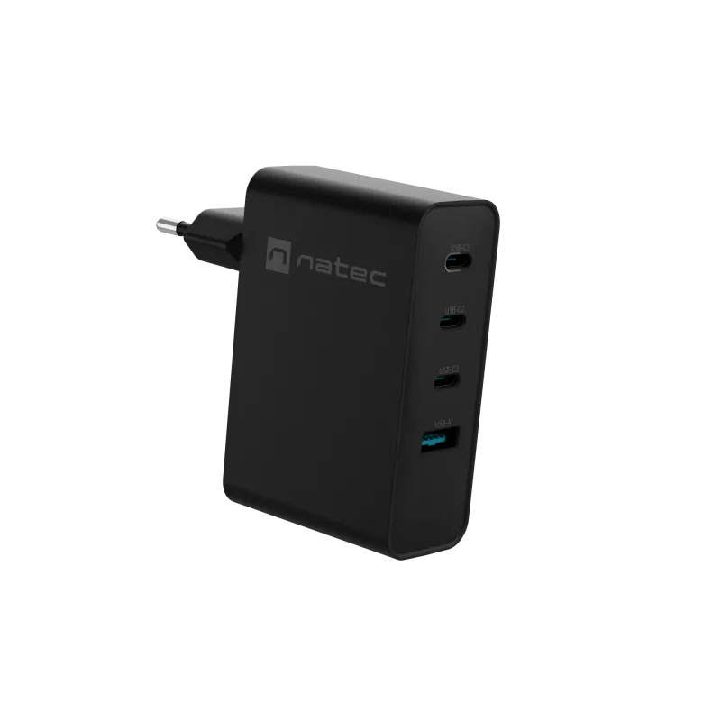 NATEC NUC-2234 caricabatterie per dispositivi mobili laptop, smartphone nero AC ricarica rapida indoor