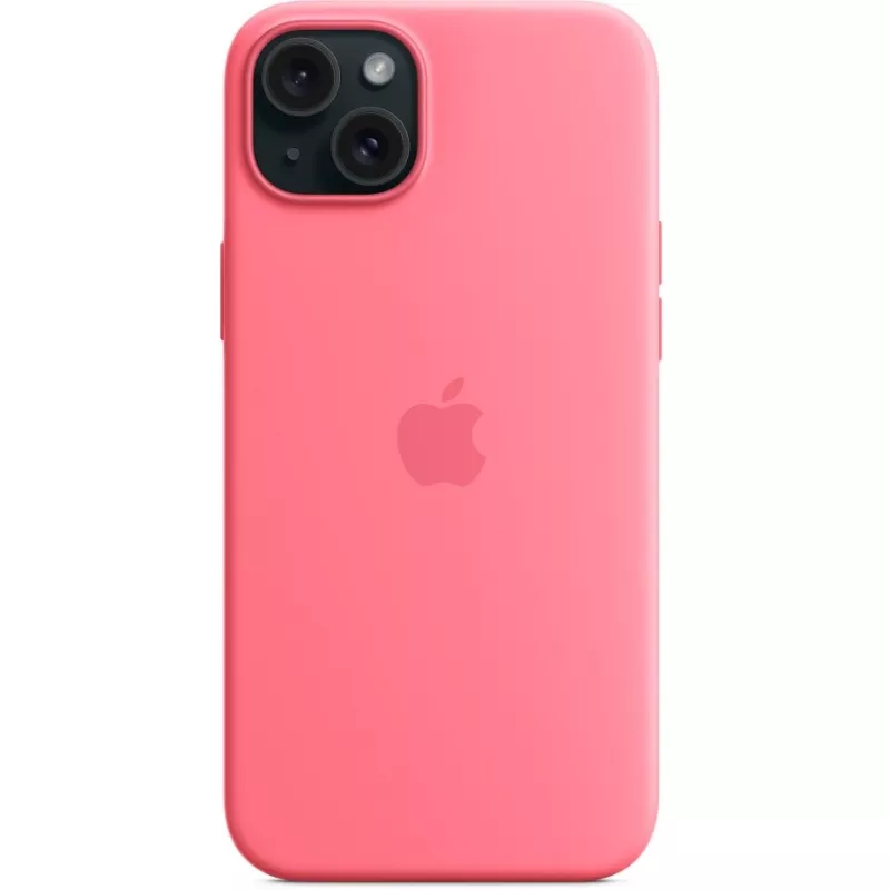 Custodia in silicone Apple MWNE3ZM/A per iPhone 15 Plus con MagSafe, rosa