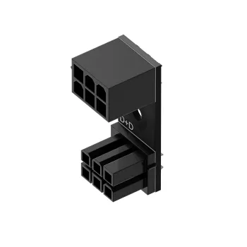 Adattatore PCIe 6 pin 180° D+D Singularity SC-A-PCIE6-DD per connettore di alimentazione GPU/PCIe
