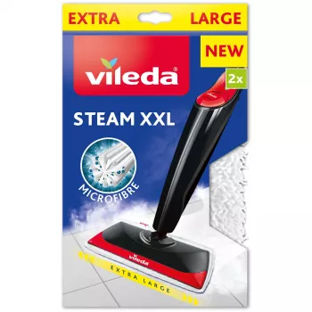 Vileda 161717 Steam XXL pad di ricambio per lavapavimenti a vapore