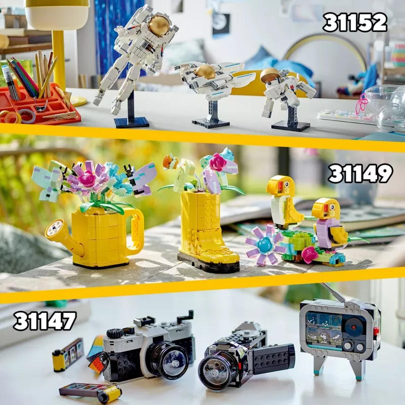 LEGO Creator fiore in annaffiatoio 31149 — modello di fiore da costruire, 420 pezzi, 120×150×130 mm