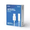 Adattatore audio USB Type 3.1 C (M) – Jack 3.5mm (F) bianco SAVIO AK-51