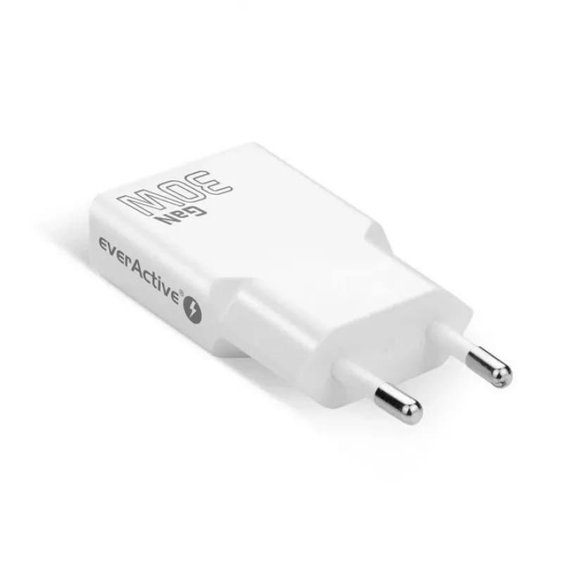 Caricabatterie universale da parete USB everActive SC-380Q super sottile QC 3.0 – Quick Charge 3.0, design compatto