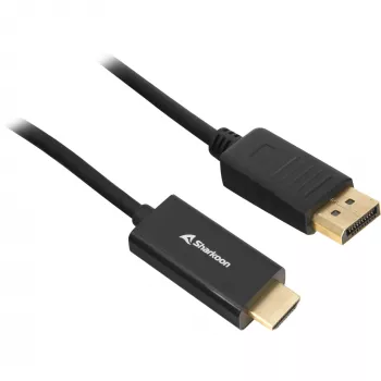 Sharkoon SHA DisplayPort 1.2 su HDMI 4K nero 3,0 m attivo 4Kx2K 60Hz